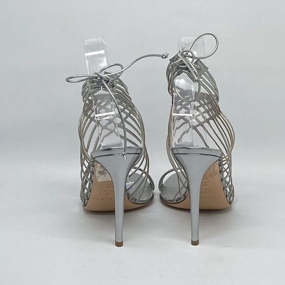 Casadei Multi-strap metallic leather sandals size 6.5 - Picture 6 of 11